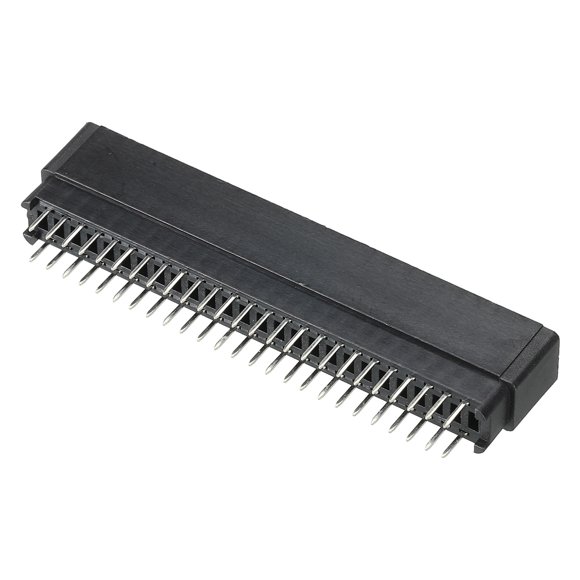 Conector de tarjeta de borde negro, conexión recta de 50 pines, paso de 2.54mm para placa de circuito PCB, consola de juegos