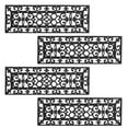 thumbnail image 4 of Pack of 4 Stylish Rubber Stair Treads - Non-Slip, Weather-Resistant, Elegant Scrollwork Design Indoor or Outdoor Use, 4 of 8