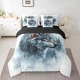thumbnail image 2 of Feelyou Rustic Grey Wolf Twin Bedding Sets 7-Piece, Watercolor Tree Plant Bedding Comforter Set, Teens Kids Boys Girls Reversible Sheet Sets, Breathable Home Decor, 2 of 8