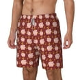 thumbnail image 2 of Uemuo Cute Pig with Coins Pattern Mens Swim Trunks Quick Dry Board Shorts with Mesh Lining, Stretch Beach Shorts Quick Dry No-Chafing Board Shorts-3X-Large, 2 of 9