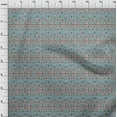 thumbnail image 3 of oneOone Viscose Jersey Fabric Leaves & Floral Block Print Sewing Fabric BTY 60 Inch Wide, 3 of 5