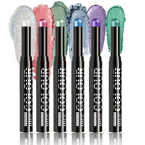 Kokovifyves Set Up Spray Eye Shadow Stick Set 6-color High Gloss Stick Pearlescent Finish Sleeping Silkworm Pen Lazy Eye Makeup Pen Waterproof