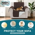 thumbnail image 2 of Recliner Chair Covers, 100% Waterproof Sofa Covers Chair Cover Slipcover Couch Protector Triple Non-Slip Sofa Slipcover for 1 Cushion Furniture Protector for Pets, Kids, Dog (23", Chocolate), 2 of 6