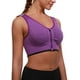 thumbnail image 1 of Sujetador deportivo con cremallera frontal para mujer Sujetador postoperatorio inalámbrico Sujetador deportivo de yoga activo Adepaton WMXL-40-12, 1 of 4