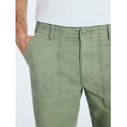 Free Assembly Men's Straight Fit Cotton Utility Pants, Sizes 30-38