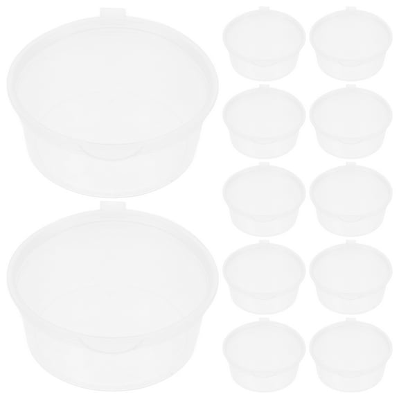 NICEXMAS Condiment Containers with Lids, Transparent PP, Convenient for Takeaway, Leakproof Design, 50Pcs