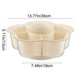 thumbnail image 3 of SSZMDLB Household Living Room Camping Compartmentalized Hotpot Serving Tray, Plastic Fruit Candy Box, Dried Fruit Snack Nut Container, Categorized Storage Organizer for Snacks, Fruits and Vegetables, 3 of 7