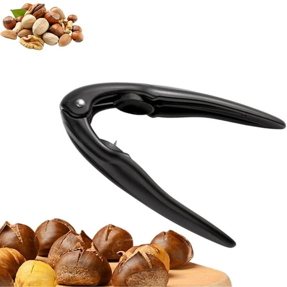 Food Clips for Kitchen Nut Open Clip Peeler Chestnut Cutter Tool with Chestnut Clip Opener for Easy Nut Preparation and Serving