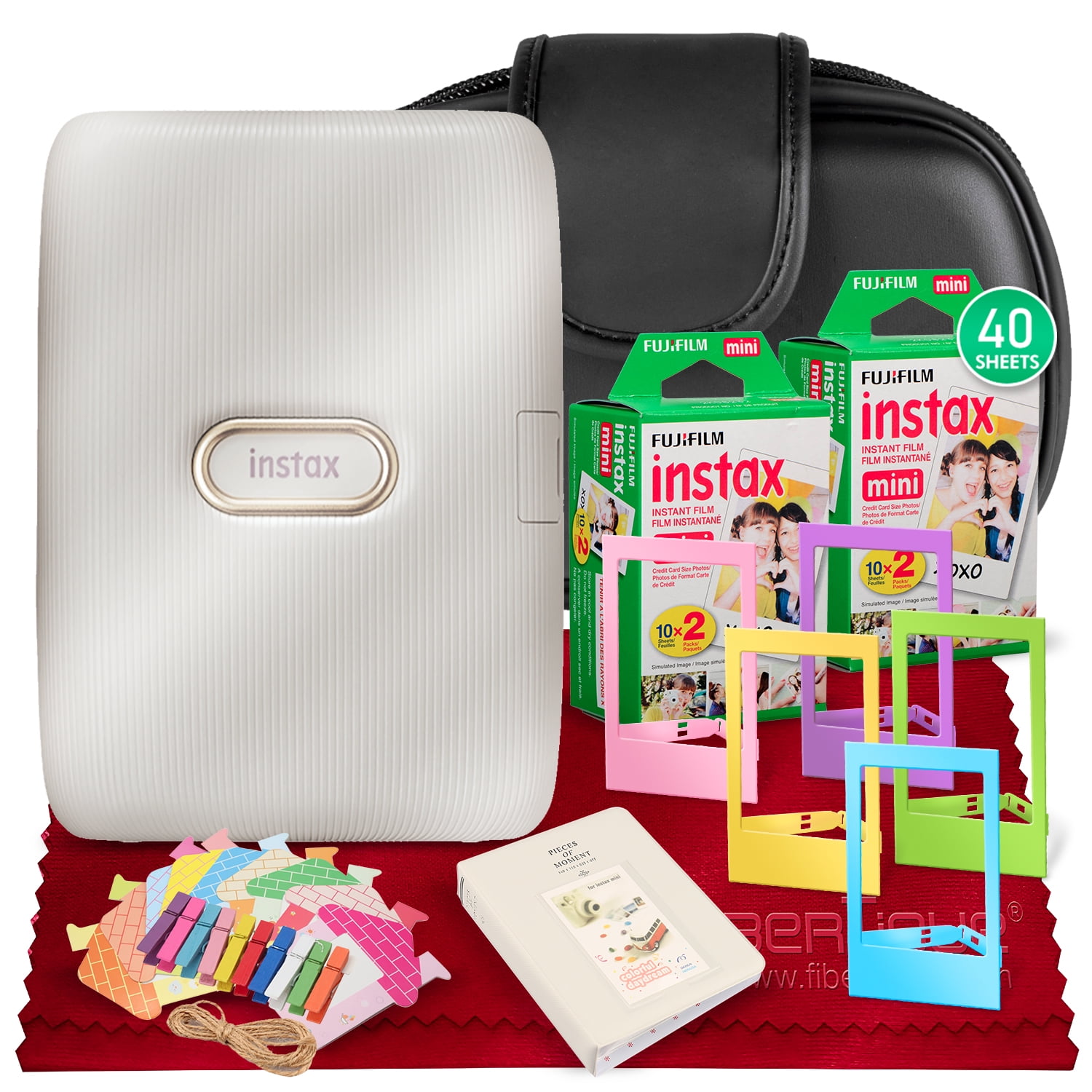 instax printer beige gold