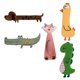thumbnail image 2 of 5pcs Lovely Girls Kids Hair Clips Cartoon Pattern Hairpin Kids Hair Clips Girls Hairpins Animal Shaped (Random Color and Style), 2 of 3
