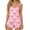 Pink, variant on 2 Piece Pajama Set for Women Print Comfortable Sleeveless Short Pjs Ruffle Trim Camisole and Shorts Sleep Sets