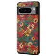 thumbnail image 1 of For Google Pixel 6 Pro 5G Flower Phone Case Leather+PC+TPU Shockproof Cover - Winter / Blue, 1 of 5