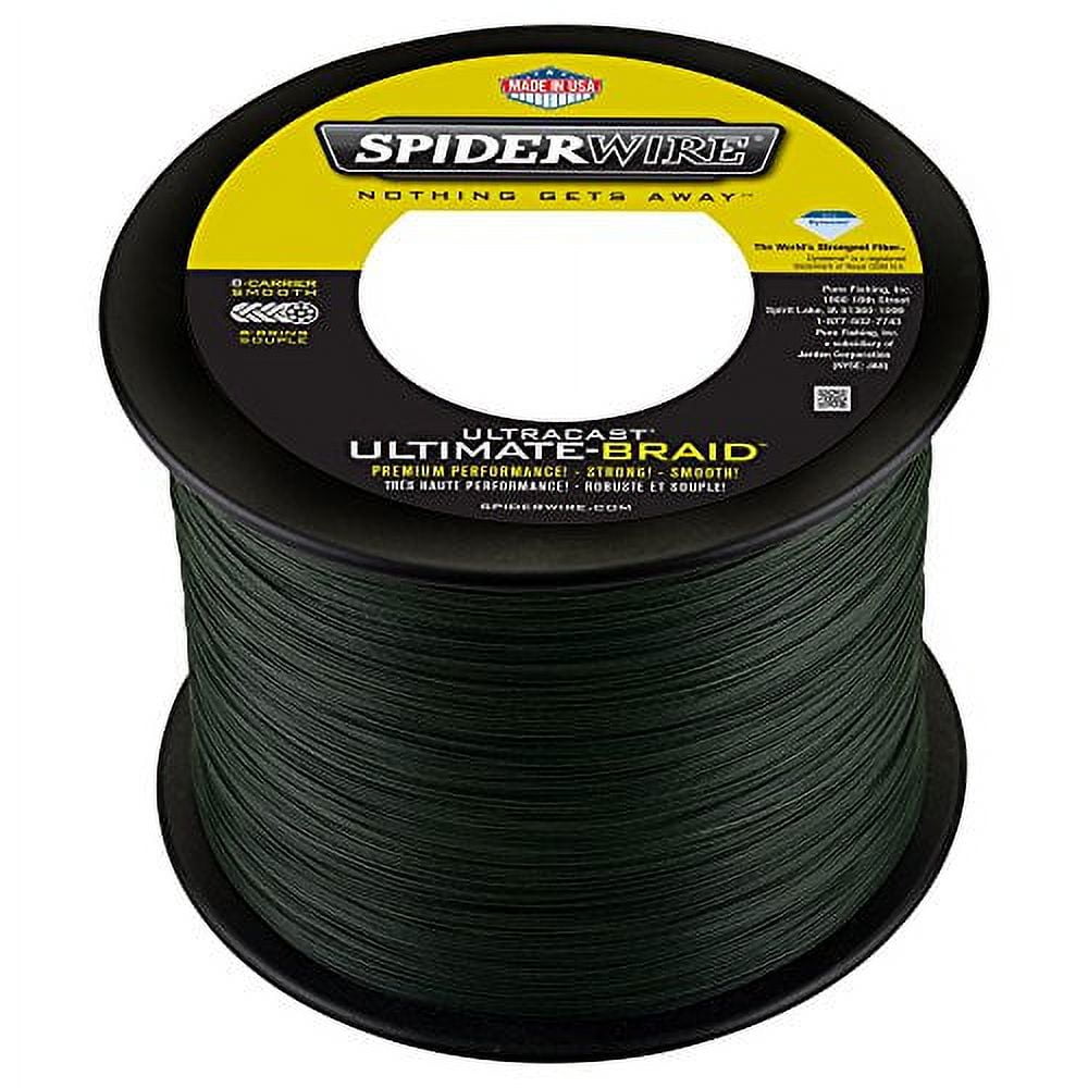 SpiderWire Superline Ultracast Braid, Moss Green, 20lb Fishing Line