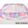 thumbnail image 6 of Cooltree Toddler Girls 2-Piece Skirt Set - Ruffled Blue Top & Tie - Dye Swirl Print Skort Outfits for Little Girls Size 5T, 6 of 7
