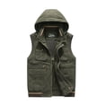 thumbnail image 1 of Chaleco holgado de terciopelo de talla grande para hombre, de otoño, de algodón puro al 95 % y con múltiples bolsillos para exteriores, con clip para caballos, 1 of 5
