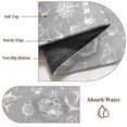 thumbnail image 6 of 2x3 Ft Entryway Area Rug, Nautical Grey Kitchen Rug Runner Washable Floor Mat, Retro Sailing Boat Map Anchor Rudder Non Slip Indoor Door Mat Throw Carpet for Bathroom Living Room Bedroom, 6 of 8