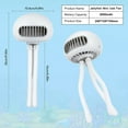 thumbnail image 4 of Mini Handheld Personal Portable Fan, Stroller Fan, Car Seat Fan, Desk Fan, Fixed Stroller With Elastic Tripod, Student Bed, Bicycle, Crib, Car, USB Or Battery Powered, 4 of 10