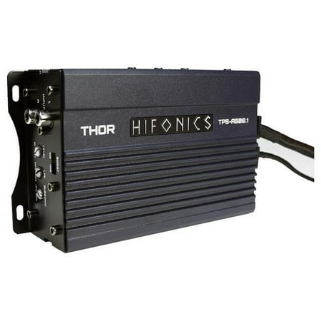 Hifonics - Thor 500W Class D Digital Mono Amplifier with Variable Low-Pass Crossover - Black