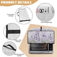 thumbnail image 6 of Renewold Toaster Oven Cover Stain-Resistant Air Fryer Smart Oven Protector with Storage Pockets Easy Clean Kitchen Appliance Accessories, 18.5 x 14.5 x 9 Inches, Horse Brown, 6 of 7
