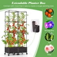 thumbnail image 6 of Costway 2 PCS 67" Planter Raised Garden Bed with Planter Box &Trellis Adjustable Height, 6 of 10
