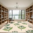 thumbnail image 2 of ODIKA 2'x3' Machine Washable Non-Slip Area Rug, Abstract Botanical Composition High Traffic Rug, Beige, 926091, 2 of 7
