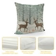 thumbnail image 4 of COMIO  Winter Landscape Deer Trees Snow Throw Pillow Covers  Christmas Decoration Cushion Case for Sofa Couch Set of, 4 of 5