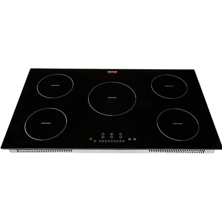 36'' Built-in Induction Cooktop, 5-Zone Magnetic Stove, 9200W Fast Heating, Child Lock & Touch Screen