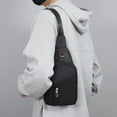thumbnail image 6 of Men’s Casual and Fashionable Chest Bag with Large Storage Capacity, Thickened High-Density Fabric, Multi-Functional Waterproof Design for Travel, Hiking, and Everyday Use, 6 of 6