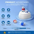 thumbnail image 2 of Rechargeable Hearing Aids For Seniors With Noise Canceling,Hearing Amplifier For Adults,Digital In Ear Hearing Aids, Hearing Assist Devices With Volume Control Magnetic Contact Charging Box,Blue&Red, 2 of 8