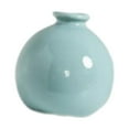 thumbnail image 4 of deevoka Plant Pot Home Table Centerpiece Desktop Small Bookshelf Ceramic Flower Vase Cyan Blue, 4 of 9