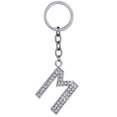 thumbnail image 1 of Porte-clés Strass Design A à Z Pendentif Porte-Clés Anneau pour Décoration de Sac à Main, 1 of 8