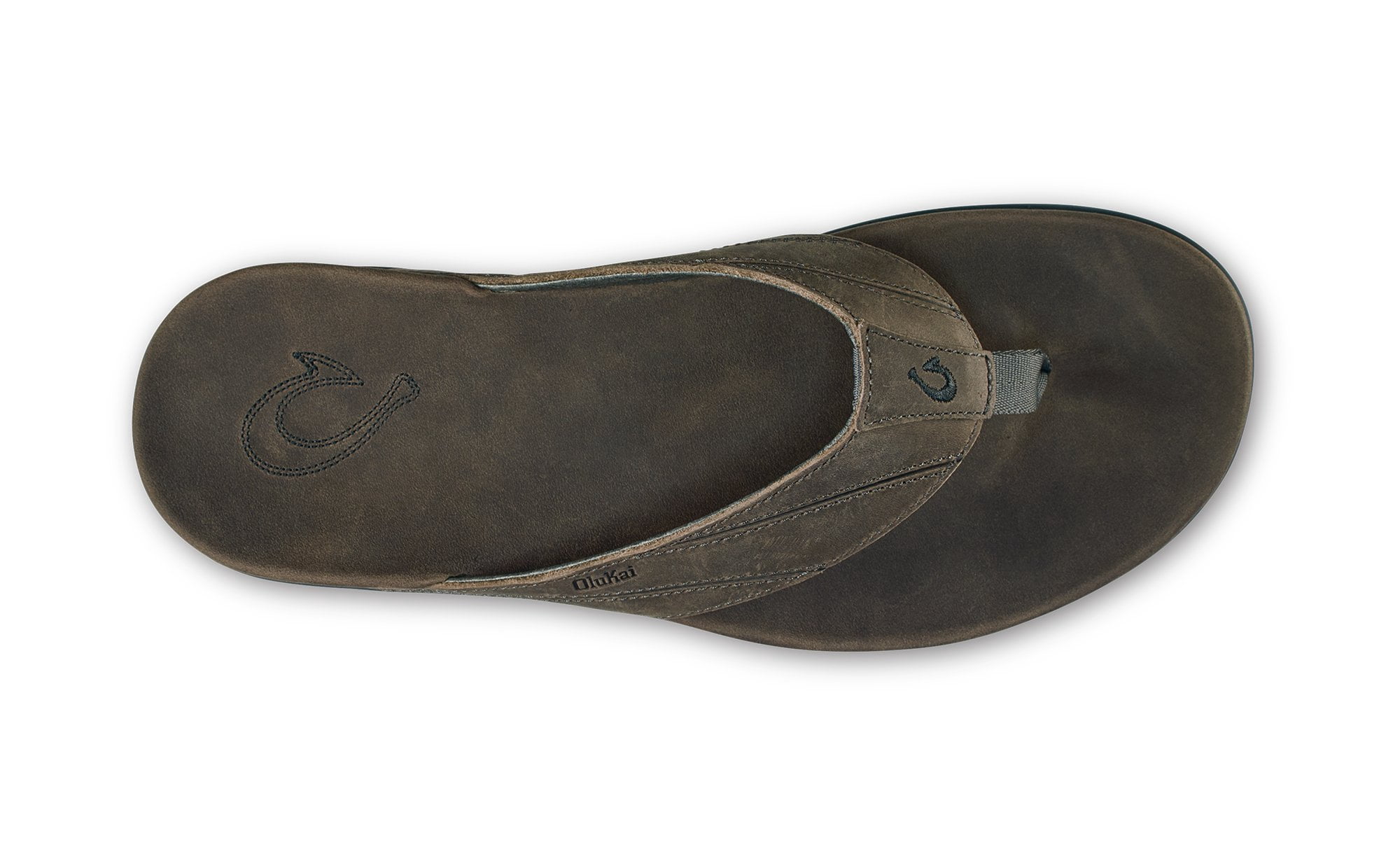 OLUKAI Pikoi gray leather sandals men’s size 13 Olukai Pikoi Ray/Ray main image 2