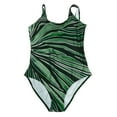 thumbnail image 5 of Women's Swimwear One Piece Plus Size Conservative Gradient Stripe Large Beachwear Bikini Plus Size Swimwear, 5 of 6