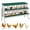 Green, variant on Lumiparty 10 Compartment Chicken Nesting Box with Legs, Two-Tier Galvanized Steel Hen Nesting Box with Large Vents, Egg Laying Box for Egg Collection, Orange