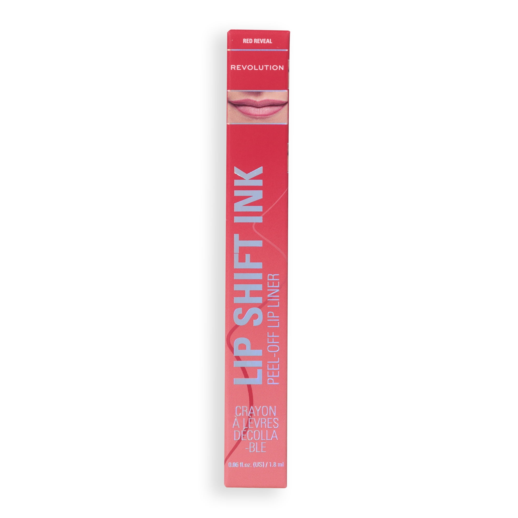 Revolution Lip Shift Ink Peel Off Lipliner Stain, Matte Lip Plumping Liner, Rose Inked
