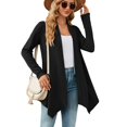 thumbnail image 3 of Women’s 2024 Fall Winter Open Front Long Sleeve Loose Slouchy Knit Cardigan Sweater Womens Button down Sweaters Cardigans over Size Sweater for Women Cardigans for Summer Women over Size Cardigan, 3 of 7