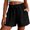 Black, variant on BAKREP Summer Shorts for Women Casual Ruffle Drawstring High Waist Wide Leg Comfy Lounge Shorts Beach Cruise Outfits Adjustable Tie Knot Pants Womens Summer Beach Outfits