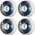 thumbnail image 2 of Powell Peralta Ray Rod Skull & Sword Skateboard Wheels 90a 58mm White/Blue/Red, 2 of 2