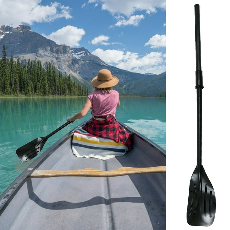 2pcs/set Useful Afloat Float Boat Oar Detachable Kayak Paddle PVC Plastic  Oar 