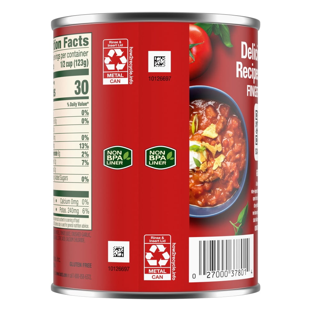 Hunts Fire Roasted Diced Tomatoes with Garlic 14.500 oz - 5 Pack