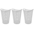 thumbnail image 2 of Mainstays Flexible Round Wicker Hamper, 3 Pack, White, 2 of 15