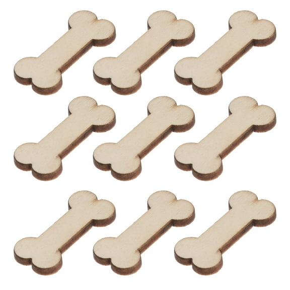 FRCOLOR Unfinished Wood Cutouts for DIY Crafts Perfect for Painting and Decorating 50 Pieces 1 2x0 5x0 1in