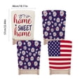 thumbnail image 3 of Patriotic Chair Covers Set of 4 for Independence Day and Memorial Day Decorations, American Flag Design Polyester Chair Back Covers for Home Kitchen Dining Party Holiday, 3 of 6