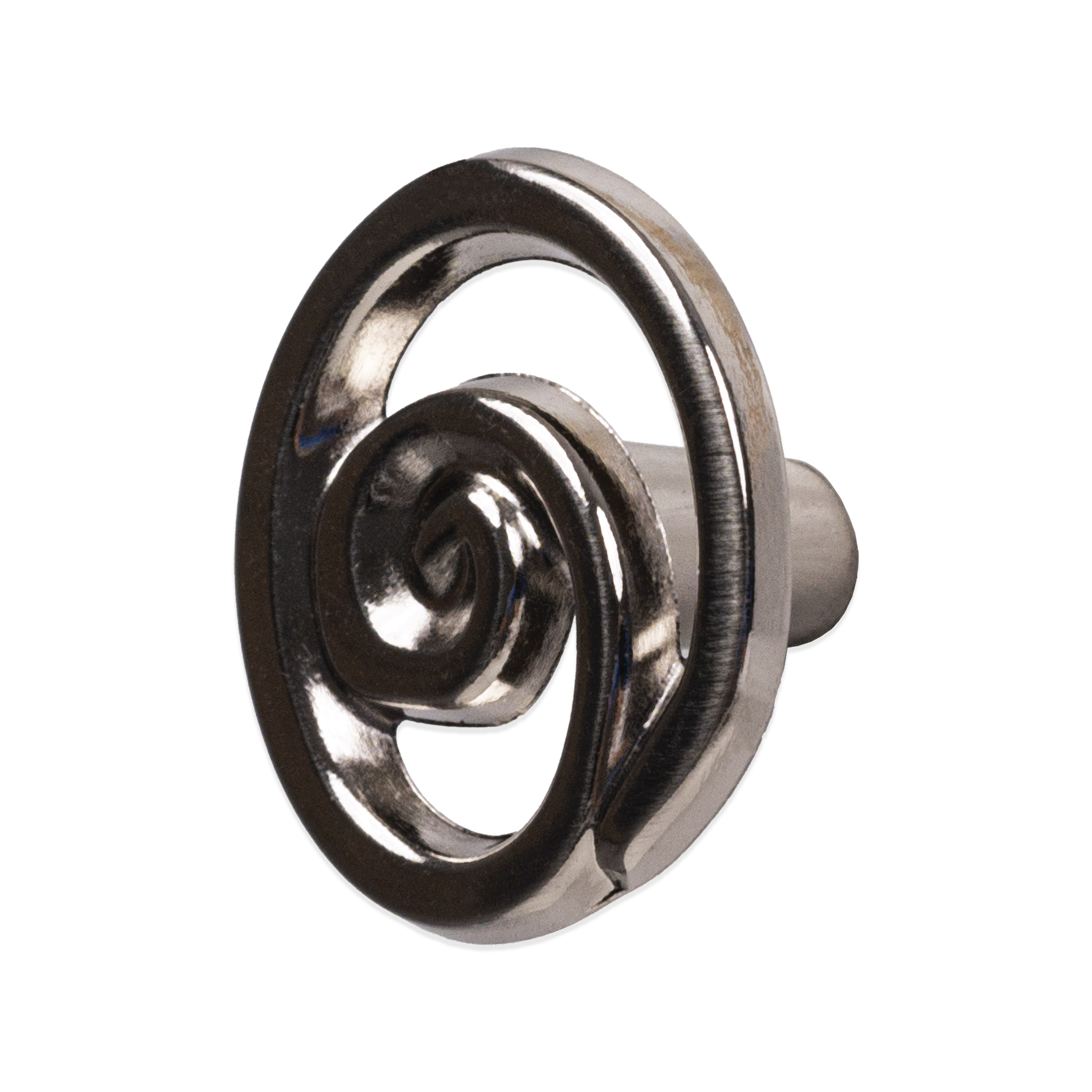 (2 pack) Mainstays 1-1/3" (34mm) (2oz) Swirl Cabinet Knob, Satin Nickel, 2 Pack