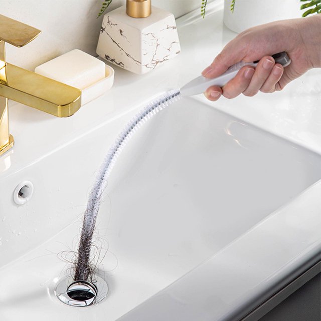 Herramienta para Quitar Obstrucciones de Drenaje con Pinzas Diseño Flexible Fácil de Usar Material PP Amplia Aplicación para Ducha Fregadero de Cocina Bañera ANGGREK Otros