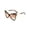 Brown, variant on FEISEDY Fashion Women Cateye Sunglasses Retro Oversized Cat Eye Shades Chic Style T Sign B2649