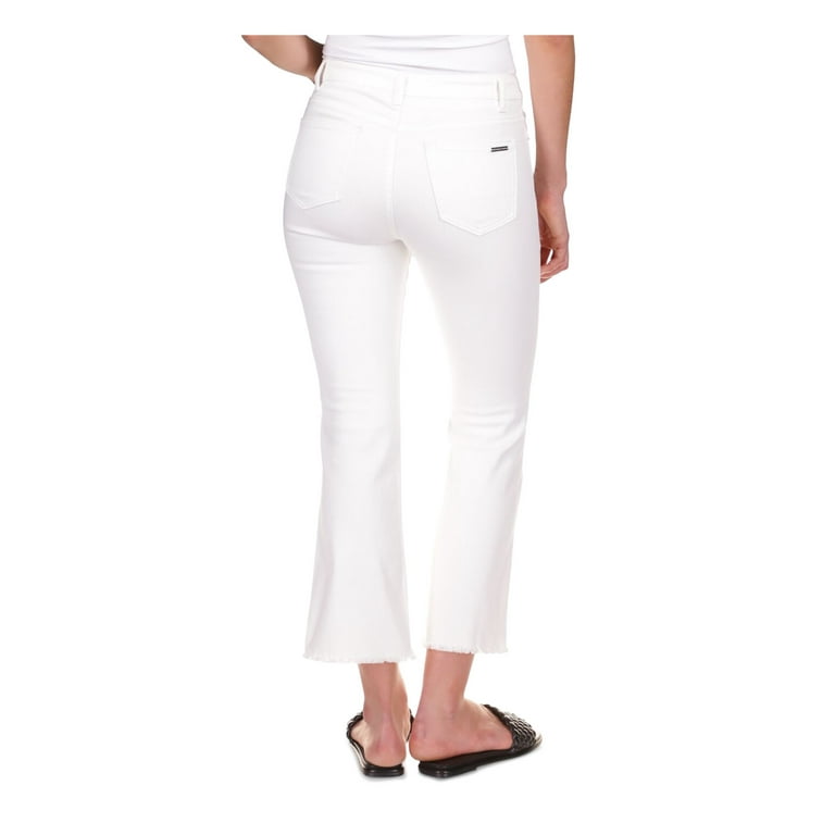 Michael kors white flare jeans discount