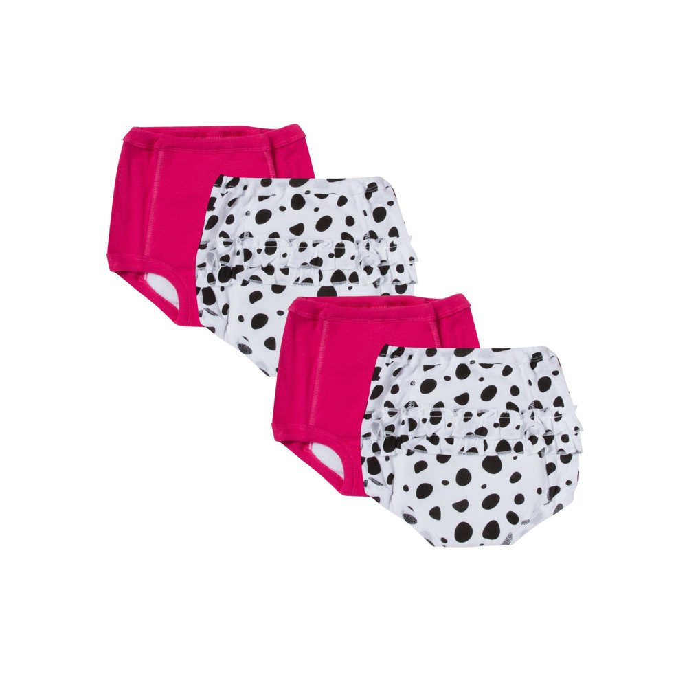 Gerber Gerber Reusable Toddler Girls Training Pants Bundle, Polka Dot