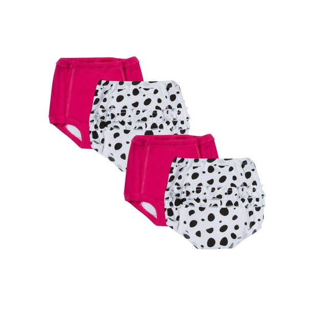Gerber Gerber Reusable Toddler Girls Training Pants Bundle, Polka Dot