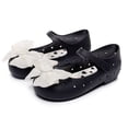 thumbnail image 4 of BXJX Girls Dress Shoes, Flat Heel Bow Non Slip Ankle Strap Kids Princess Shoes Black Size 8 Little Kids, 4 of 9